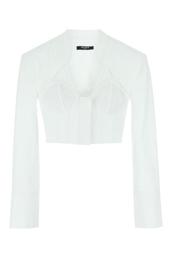  발망 셔츠 YF0HQ000CC52 0FA WHITE