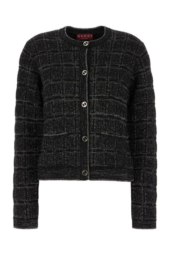 25SS 구찌 가디건 805754XKEDI1138 Black