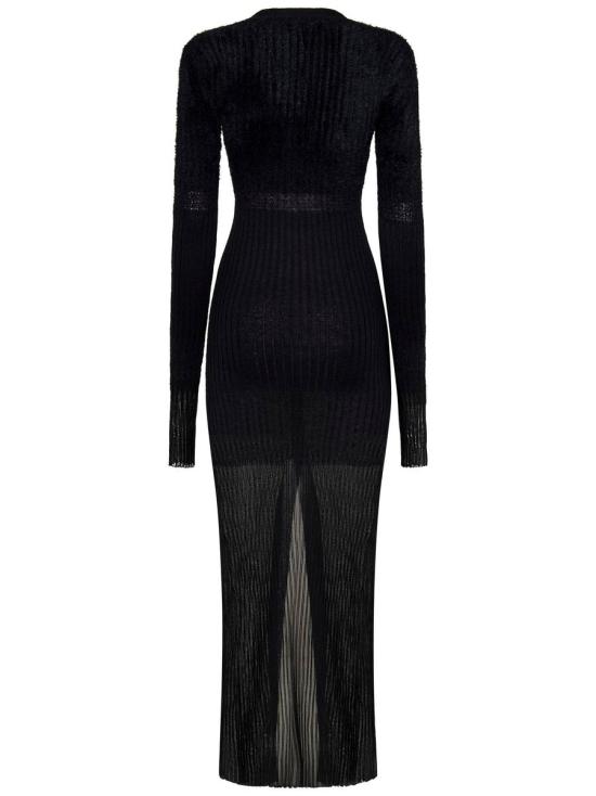 24FW 디 아티코 롱 원피스 247WCM178 KMIX4 629 Black - THE ATTICO