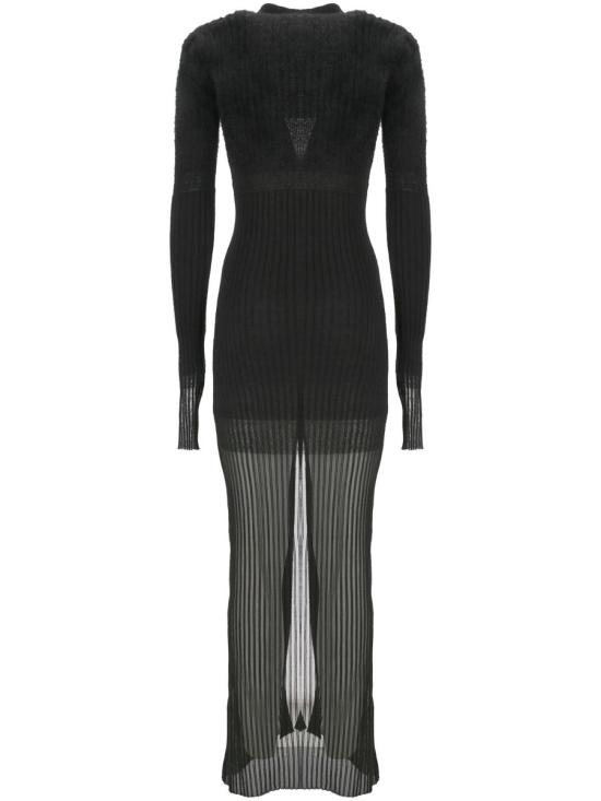 24FW 디 아티코 롱 원피스 247WCM178 KMIX4 629 Black - THE ATTICO