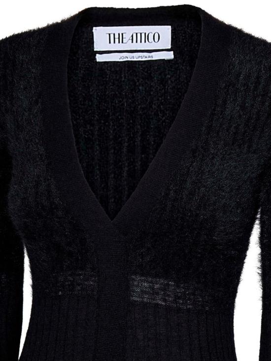 24FW 디 아티코 롱 원피스 247WCM178 KMIX4 629 Black - THE ATTICO