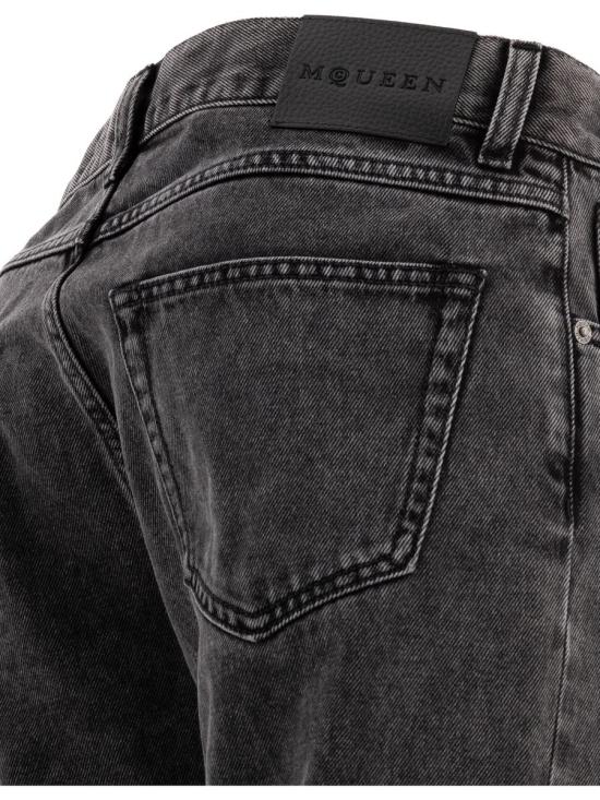 24FW 알렉산더 맥퀸 데님 팬츠 806156QYABB1213 Black - ALEXANDER MCQUEEN