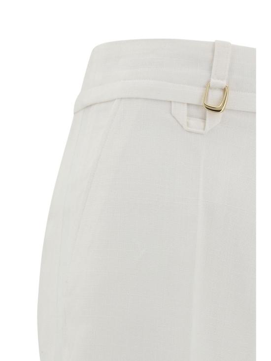 24FW 자크뮈스 스트레이트 팬츠 243PA0381359 100 WHITE - JACQUEMUS