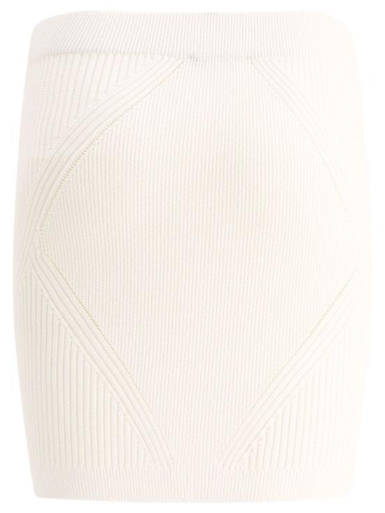  발망 숏 스커트 BF0LB194KF240FA WHITE - BALMAIN