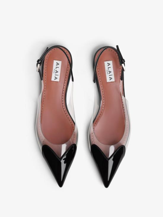 24FW 알라이아 플랫 슈즈 AA3E047CK150 999 Black - ALAIA