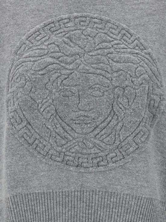 24FW 베르사체 스웨터 10134291A100051EB60 GRAY - VERSACE