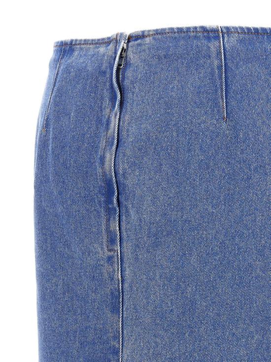 24FW 마르니 숏 스커트 GOJD0654X0USCW91 BDB44 BLUE - MARNI