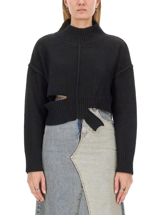 24FW MM6 메종마르지엘라 블라우스 S52HA0285 M13044 900 Black - MM6 MAISON MARGIELA