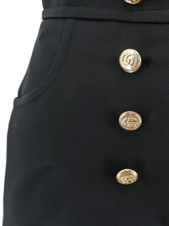  구찌 숏 스커트 756549ZAD88 1000 Black - GUCCI