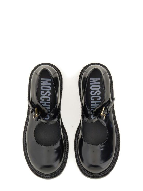  모스키노 플랫 슈즈 MA10704C0LMJ0000 Black - MOSCHINO
