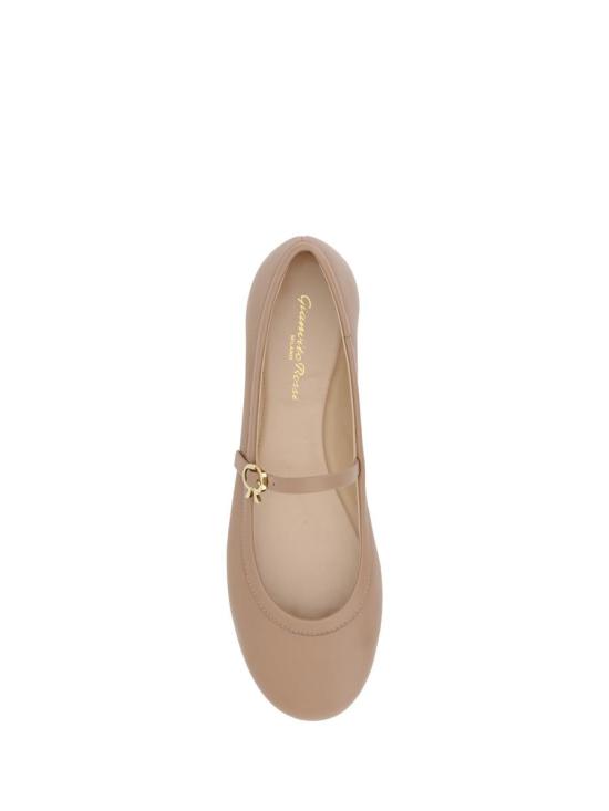 26SS 지안비토로시 플랫 슈즈 G2222305GOMNAP PRAL Beige - GIANVITO ROSSI