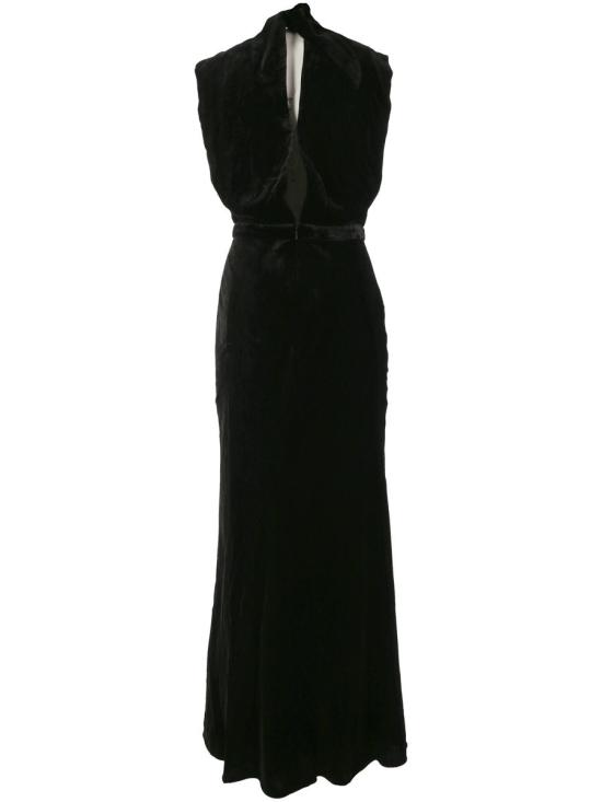 24FW 살로니 롱 원피스 1091102 5620 BLACK PEARL CLAMSHELL - SALONI