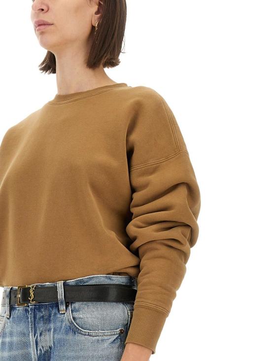 24FW 생로랑 스웨터 807761Y36SV 2298 BROWN - SAINT LAURENT