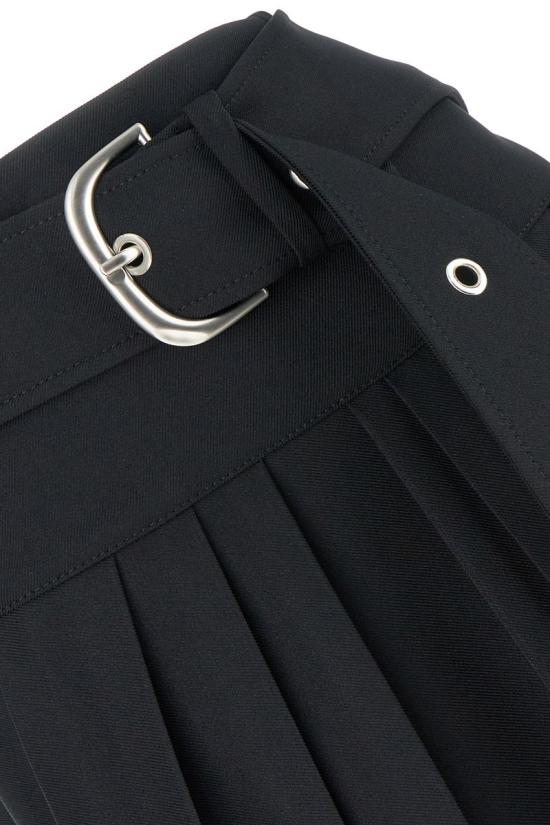  오프화이트 숏 스커트 OWCW006F23FAB002 1000 Black - OFF WHITE