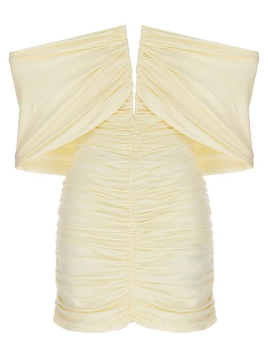  마그다뷰트림 숏 원피스 141424CREAM WHITE