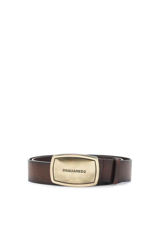 25SS 디스퀘어드2 가죽 벨트 BEM022336007874 M1168 BROWN - DSQUARED2