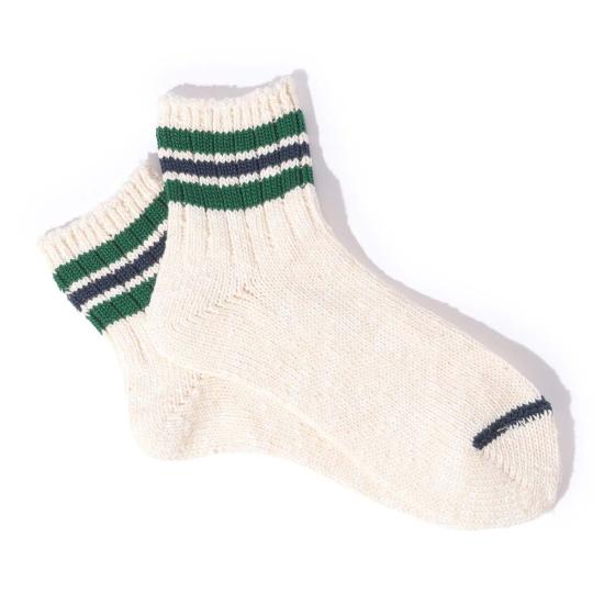  어나니머스 이즘 양말 Anonymous Ism 3라인 숏 슬럽 삭스 아이보리 X 디그린 X 네이비