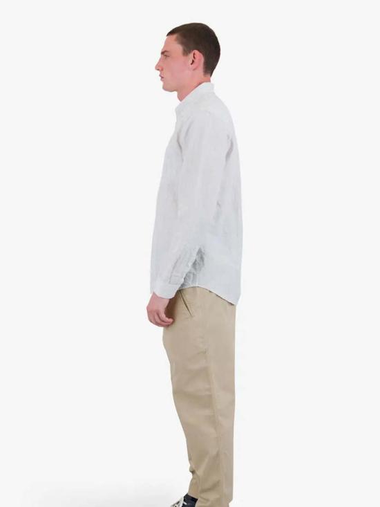  FOLK 긴팔 셔츠 포크 릴렉스 핏  세이지 마이크로스트라이프 슬럽 - FOLK