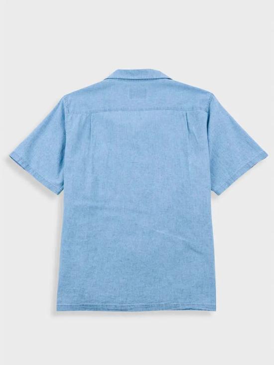  FOLK 반팔 셔츠 포크 릴렉스 소프트 칼라  인디고 마이크로체크 - OTHER BRANDS