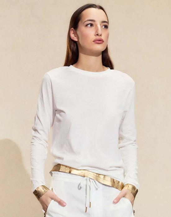  신시아 로리 반팔 티셔츠 신시아 로울리 아테나 롱슬리브 티셔츠 화이트