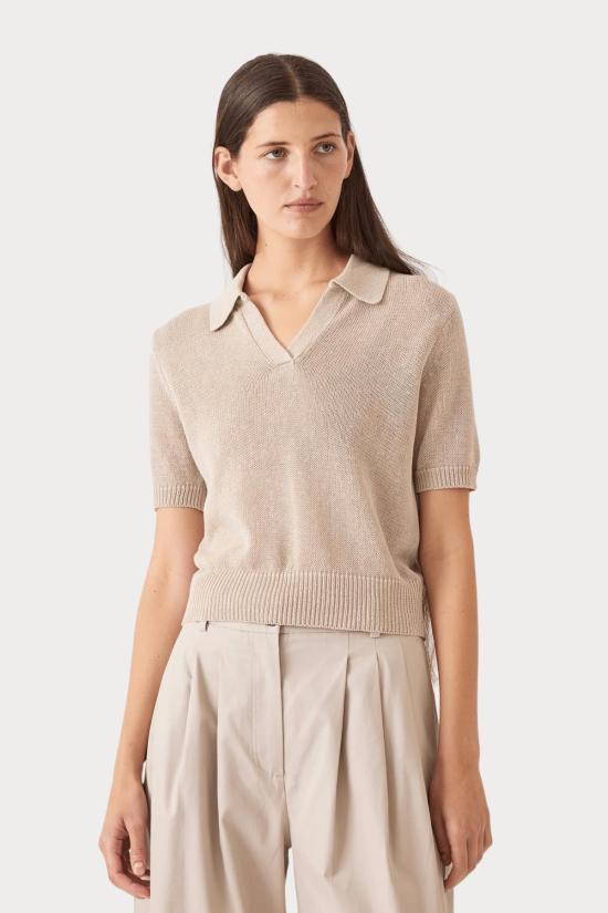  데미리 뉴욕 반팔 티셔츠 데밀리 크리스 코튼 리넨  펄 바클리