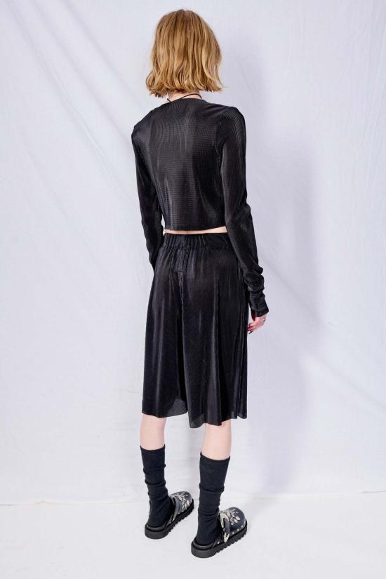  어셈블리 뉴욕 숏팬츠 어셈블리 블랙 플리세 롱 숏 - ASSEMBLY NEW YORK