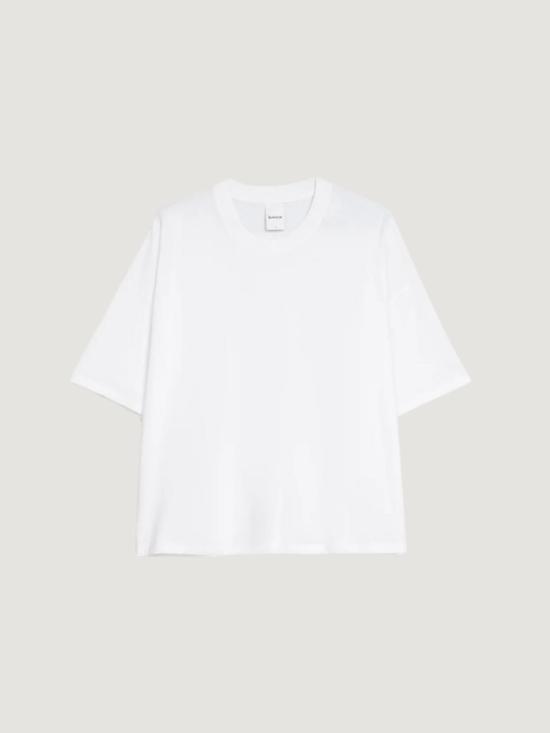  코우토우 반팔 티셔츠 Kowtow 오버사이즈 박시 티셔츠 화이트 - KOWTOW