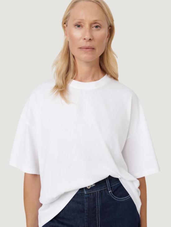  코우토우 반팔 티셔츠 Kowtow 오버사이즈 박시 티셔츠 화이트
