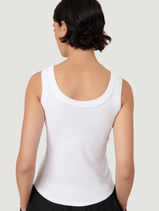  코우토우 민소매 티셔츠 에브리데이 싱글렛 화이트 - KOWTOW