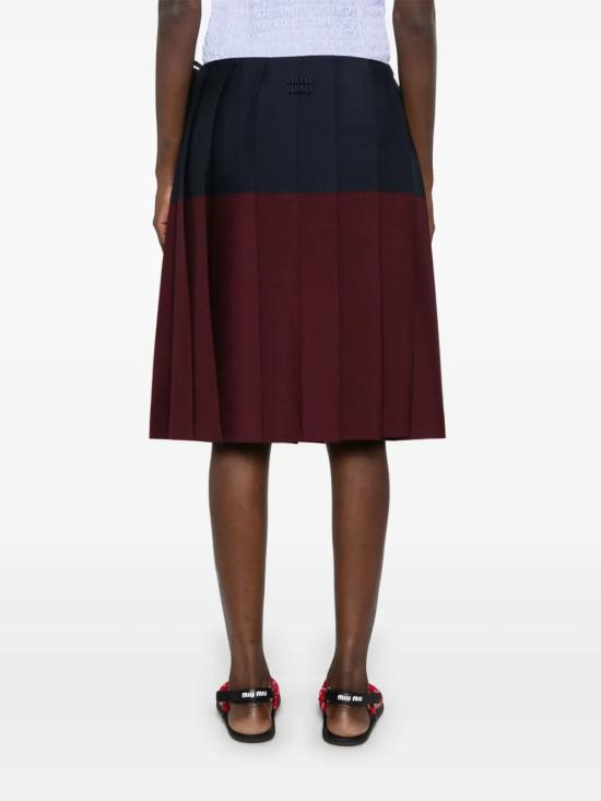 25SS 미우미우 숏 스커트 MG2419 163OF008E Blue - MIU MIU