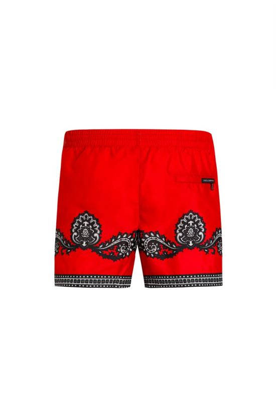 25FW 돌체앤가바나 스윔팬츠 M4F44TONR53HR5IJ RED FDO BANDANA - DOLCE & GABBANA