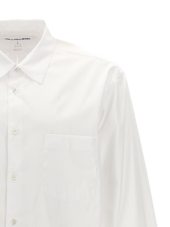 26SS 꼼데가르송 긴팔 셔츠 FZB011PER3 White - COMME DES GARCONS