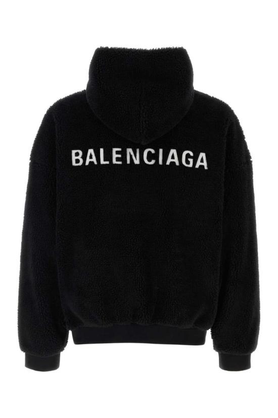 25SS 발렌시아가 후드 티셔츠 768694TRVD91070 BLACK DOM - BALENCIAGA