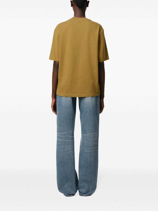 25SS 아미 반팔 티셔츠 UTS074726202 HAVANE DOM - AMI