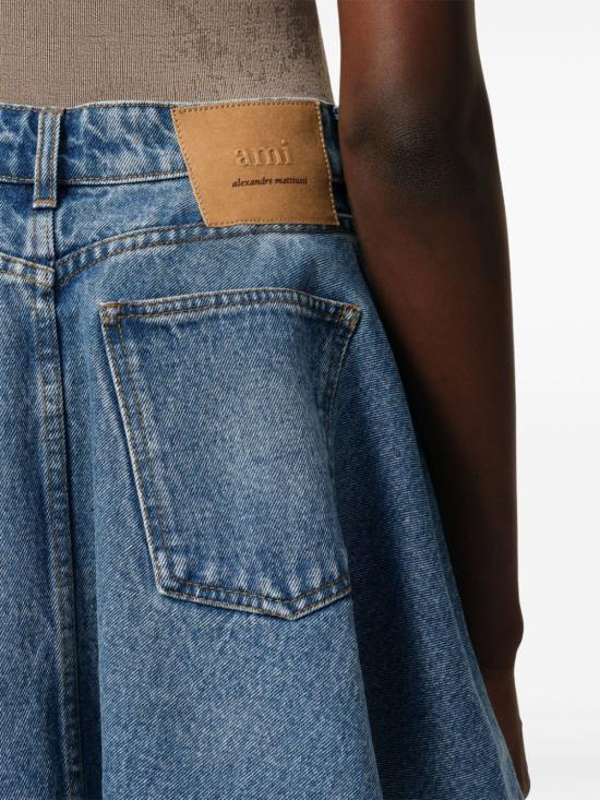 25SS 아미 숏 스커트 FSK038DE0046480 USED BLUE DOM - AMI