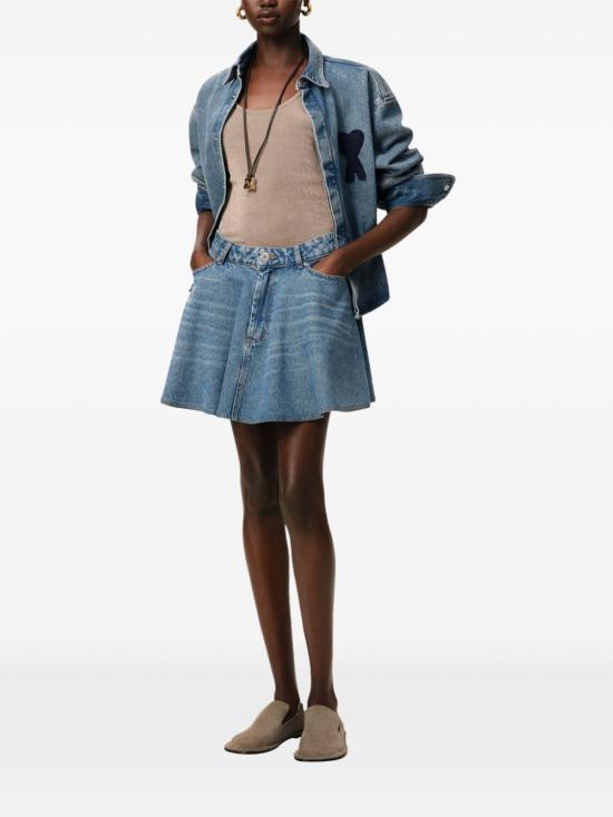 25SS 아미 숏 스커트 FSK038DE0046480 USED BLUE DOM - AMI