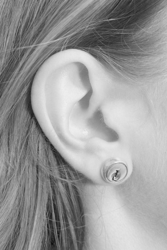  LL LLC 이어링 Ll Llc 실버 록 스터드 - OTHER BRANDS