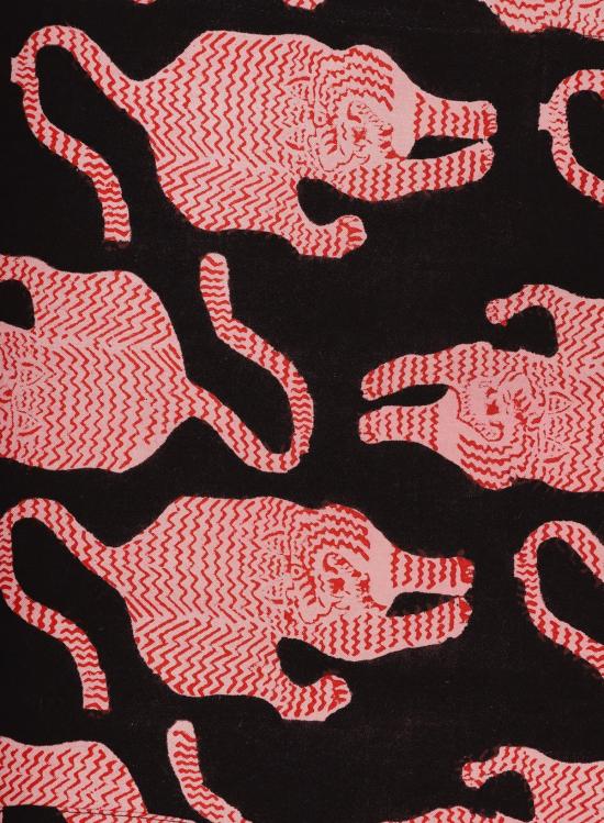  Kardo 숏팬츠 카르도 아르만 쇼츠 타이거 프린트 코럴 블랙 - OTHER BRANDS