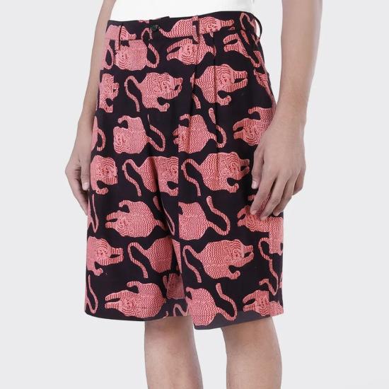  Kardo 숏팬츠 카르도 아르만 쇼츠 타이거 프린트 코럴 블랙