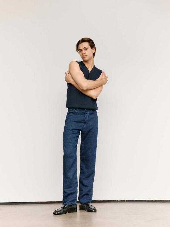  더로우 베스트 더 로우 코웬  다크 네이비 - THE ROW