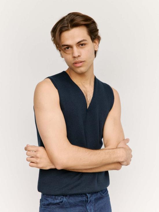  더로우 베스트 더 로우 코웬  다크 네이비 - THE ROW