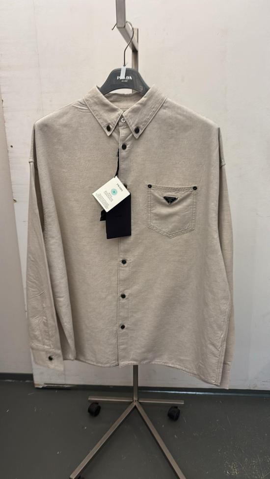  프라다 반팔 셔츠 GEC10514J2F0ABR NATURAL DOM