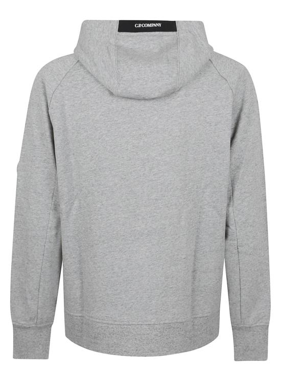 25SS 씨피 컴퍼니 다이애그넣 레이즈드 플리스 후드집업  18CMSS025A005086WM94 GREYSTONE MELANGE DOM - C.P. COMPANY