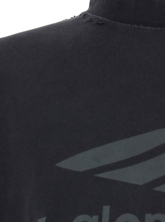 25SS 발렌시아가 3B 리퀴파이드 오버사이즈 티셔츠 787349 TRVS8 1013 BLACK DOM - BALENCIAGA