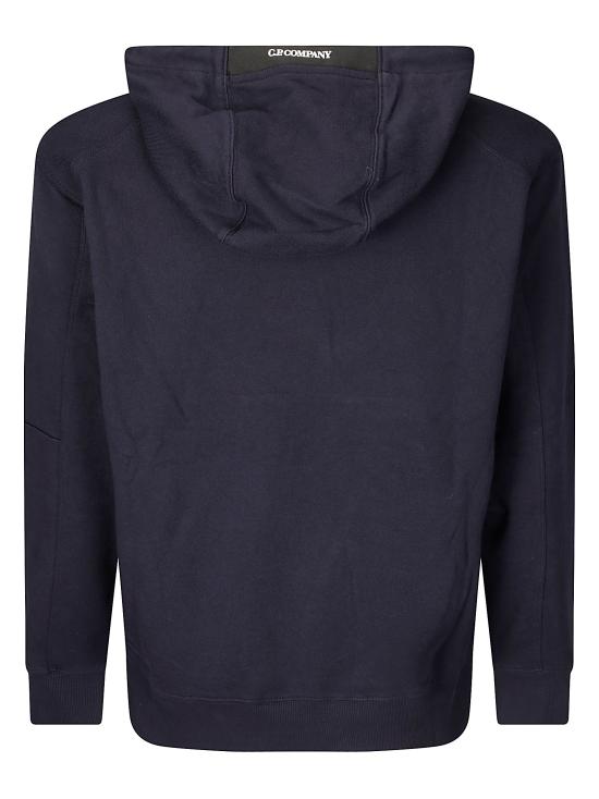 25SS 씨피 컴퍼니 다이애그널 레이즈드 플리스 후드 티셔츠 18CMSS024A005086W888 TOTAL ECLIPSE DOM - C.P. COMPANY
