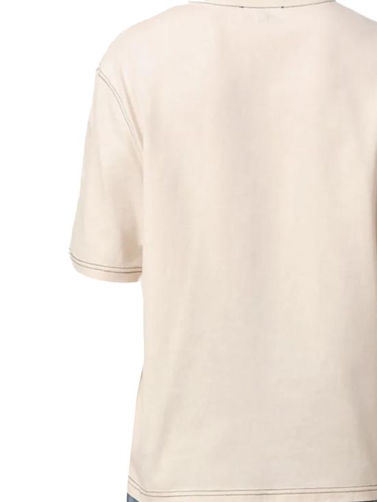  아미 반팔 티셔츠 HTS029 JE0118 136 BLANC CREME DOM - AMI