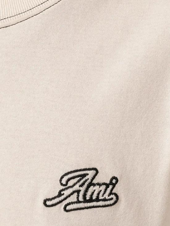  아미 반팔 티셔츠 HTS029 JE0118 136 BLANC CREME DOM - AMI