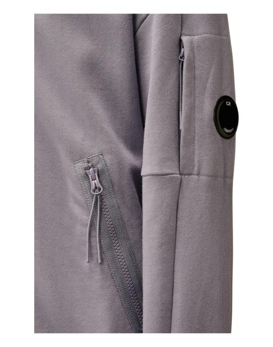 25SS 씨피 컴퍼니 다이애그넣 레이즈드 플리스 후드집업 18CMSS025A 005086W 872 STORMY WEATHER DOM - C.P. COMPANY