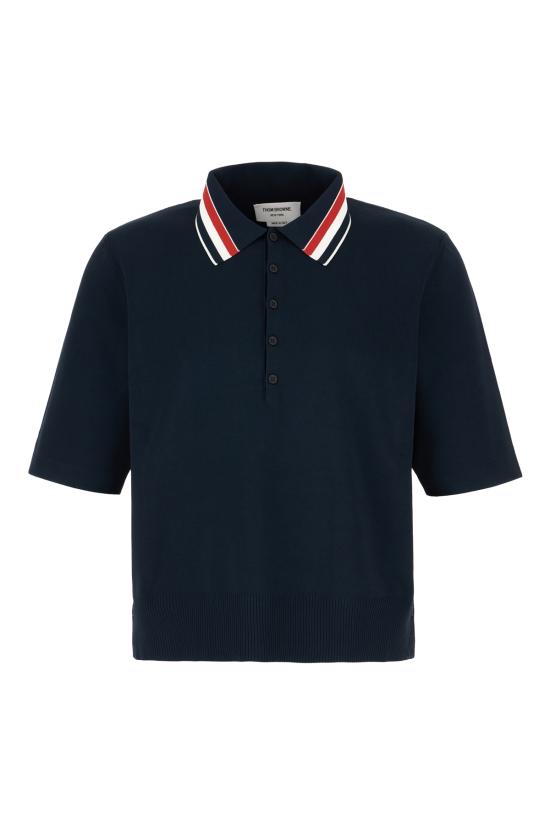 25SS 톰브라운 폴로 티셔츠 MKP136AY5502415 NAVY DOM