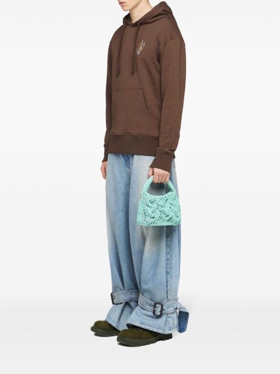 25SS JW앤더슨 후드 티셔츠 JW0224PG1390600 BROWN DOM - JW ANDERSON